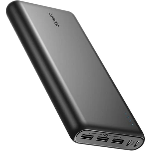 Anker Power Bank PowerCore 26800 mAh, Batteria Esterna con 3 Porte USB e 2 Porte di Entrata Micro USB per RIcaricarsi più Velocemente, Power Bank Portatile per Phone 17 Pro Max/Serie 16-12 e Altro