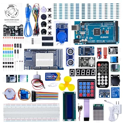 Oferta limitada: Elegoo - MEGA2560 R3: el kit Starter más completo con tutorial en italiano para Arduino MEGA 2560 de 89.99 € a 89.99 € (ahorro 0.00%)