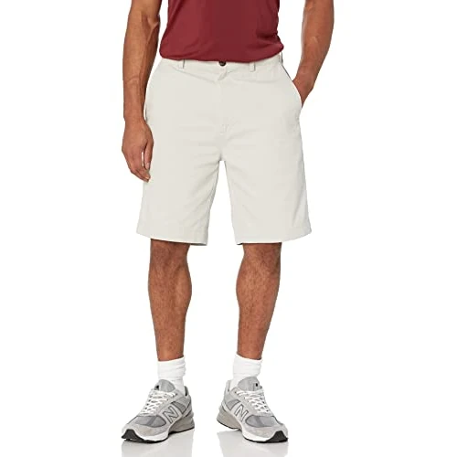 Amazon Essentials Pantaloncini Chino Vestibilità Classica, 23cm Uomo, Grigio, 42W