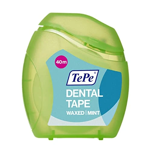 TePe Taśma dentystyczna szeroka, woskowana i wybijana, aby bez wysiłku poprawić codzienną higienę jamy ustnej