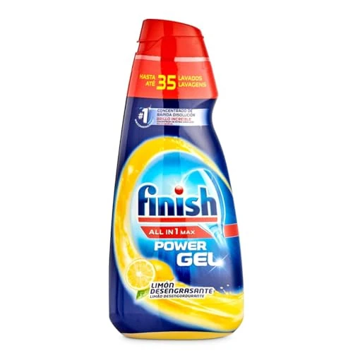 Finish Todo en 1 Plus Lavavajillas Gel Limón 33 dosis
