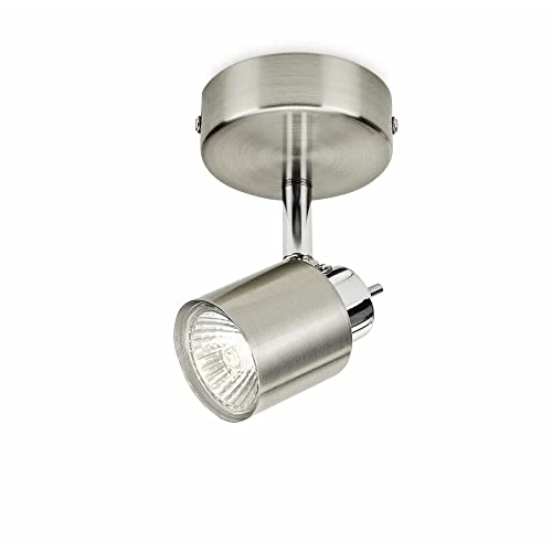 Beperkte aanbieding: Philips Meranti opbouwspot 1-lichts - Nikkel - GU10 - Draaibare spot - Eenvoudige installatie - Exclusief lichtbron van 11.11 EUR naar 7.16 EUR (besparing 36%)