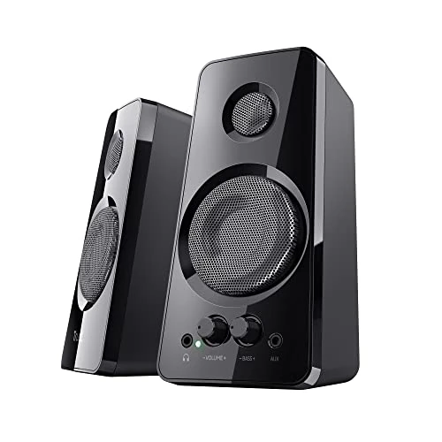Limited-time offer: Trust Tytan 2.0 PC Speaker Set, USB Powered Sound System, Plug and Play Speakers, Bass Control, 36 W Peak Power, Wired Speakers for PC, Computer, Laptop, Tablet, Mac, Phone, Smartphone, TV - Black from 44.99 GBP to 44.99 GBP (save 0%)