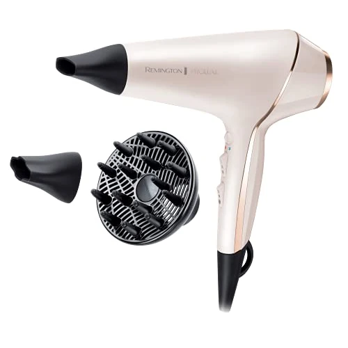 Offerta a tempo: Remington Asciugacapelli Professionale 2400W - Teconologia OPTIheat per risultati di lunga durata - 3 accessori styling, cura ionica, Anti crespo, Motore di lunga durata - PROluxe AC9140 - 6% da 32.00 € a 30.00 €