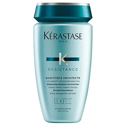 Kérastase Resistance Force Architecte, Daily Strengthening Shampoo, for Damaged, Brittle Hair, with Vita-Ciment Complex, 250ml