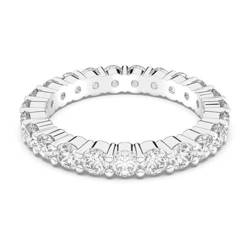 Offerta a tempo: Anello da donna Swarovski placcato platino cristallo trasparente taglio rotondo 5257490 (49) — 20% da 89,00 € a 71,59 €