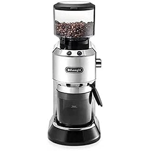 Offerta a tempo: De'Longhi Dedica KG 520.M - Macinacaffè elettrico, corpo in metallo, macina conica in acciaio inox, regolazione della macinatura regolabile, colore: Argento - 34% da 219.90 € a 144.90 €