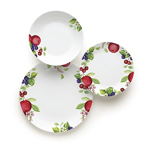 Excelsa Apple Table Service 18 Pieces, Porcelain, White