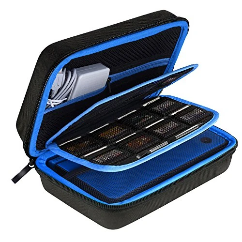 Offre limitée : AUSTOR Housse pour Nouveau 3DS XL, 3DS, Noir / Blue de 16.99 € à 16.99 € (0.00% de remise)