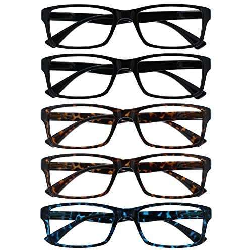 Beperkte aanbieding: Leesbril Waarde 5 Stuks Mannen Vrouwen Zwart Bruin Blauw Ontwerper Stijl Lezers RRRRR92-11223 +2,50 van 15.81 EUR naar 15.81 EUR (besparing 0%)