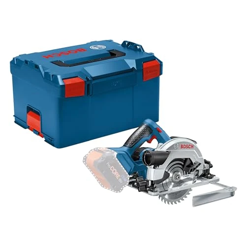 Offerta a tempo: Bosch Professional 06016A2101 Sega Circolare a Batteria GKS 18V-57 G System, Ø Lama: 165 mm, Profondità di Taglio: 57 mm, Batterie e Caricabatteria non Inclusi, in Valigetta L-BOXX, , 18 volts - 50% da 408.70 € a 204.58 €