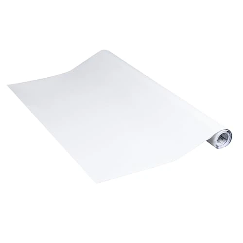 Venilia Adhesive Film Plain Matt, PVC, White, 45 x 200 cm