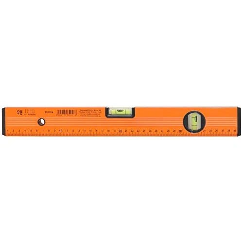 Zeitlich begrenztes Angebot: CON:P Wasserwaage, Leichtmetall, 2 Libellen, Stoßkappen, 40 cm, 1 Stück, B26914, Orange von 7.99 € auf 7.99 € (0.00% Rabatt)