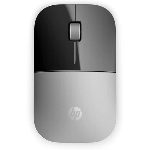 HP Z3700 - Ratón inalámbrico (1200 PPP, Tecnología LED Azul, Puerto USB, Batería de 16 Meses de Duración, Windows Vista 7/8/10), Color Plateado (Silver)