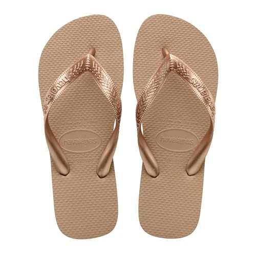 Oferta limitada: Havaianas Top Tiras Mujer Chanclas Oro Rosa 41/42 EU de 24.00 € a 14.75 € (ahorro 39%)