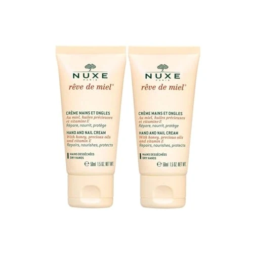 Nuxe Hand And Nail Cream With Honey, Precious Oils And Vitamin E, 50 ml (Pack of 2)