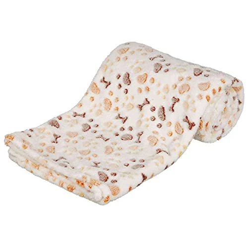 Limited-time offer: TRIXIE Lingo Blanket, 150 x 100 cm, White/Beige from 12.98 £ to 12.98 £ (save 0.00%)