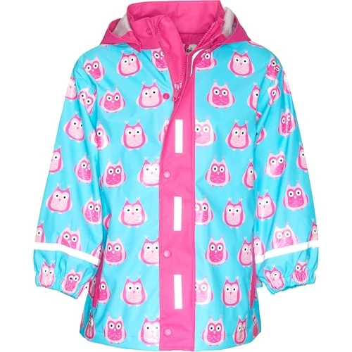 Offerta a tempo: Playshoes Giacca da pioggia, Abbigliamento antipioggia antivento e impermeabile Unisex - Bambini e ragazzi, Gufi, 140 - 10% da 21.90 € a 19.71 €