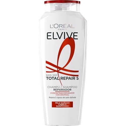 Offerta a tempo: L'Oréal Paris Elvive Total Repair 5 Repair - Shampoo per capelli danneggiati, 400 ml - 0.00% da 4.99 € a 4.99 €
