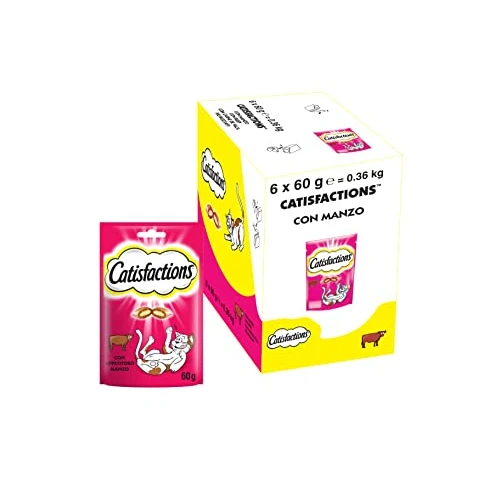Catisfactions Awards für Katzen, Rindfleisch (6 x 60g Packung)