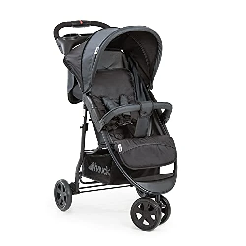 Offerta a tempo: hauck Citi Neo II, Grigio Scuro - Passeggino Leggero 3 Ruote con Vassoio e Portabibite, Grande Cesto Portaoggetti, Schienale Reclinabile per Bambini dalla Nascita fino a 22 kg, Chiusura con una Mano - 3% da 103.90 € a 100.31 €