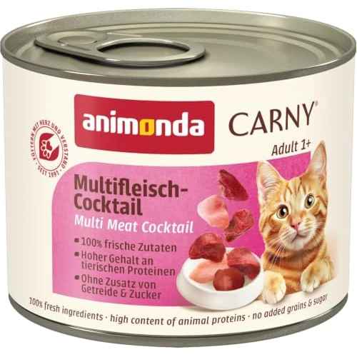 Tijdelijke aanbieding: Animonda Carny Kattenvoer Voor Volwassen Katten, 6 X 200 g, Meerkleurig van 8.99 € naar 6.19 € (31% korting)