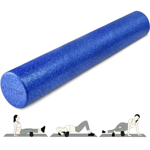 Yes4All Foam Roller - Rullo In Schiuma Ultra Leggero In EPP Ad Alta Densità Lungo 30/45/61/91 CM Per Schiena, Gambe, Allenamenti, Punti Trigger, Palestra, Pilates, Fitness, Yoga, Tessuti Profondi