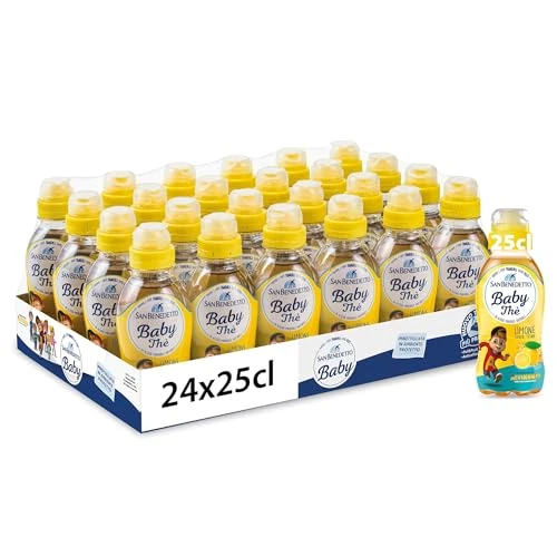 Offerta a tempo: San Benedetto Baby Thè Deteinato al Limone, con Tappo Pull&Push, 24x250ml - 0.00% da 14.40 € a 14.40 €