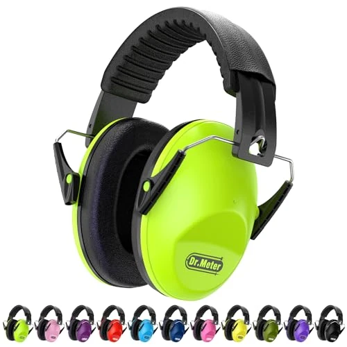 Offre limitée : Dr.meter Casque Anti Bruit Enfant, SNR 27dB Enfant Facilement Réglable Pliable Cache-Oreilles pour Dormir étudier Tirer pour l’Autisme Feux d’Artifice Concert Bandeau 1Pc Vert de 15.98 € à 12.99 € (19% de remise)