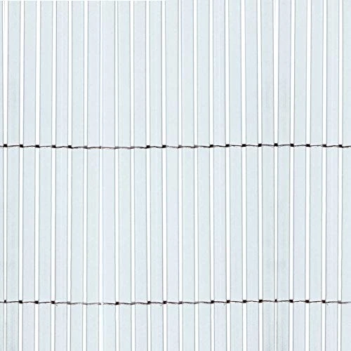 Offerta a tempo: TENAX Colorado 1,00x5 m Bianco, Canniccio Sintetico a Canne Intere da 7mm, Schermante Frangivista in PVC per Giardino, Balcone e Terrazza - 15% da 55.08 € a 46.86 €