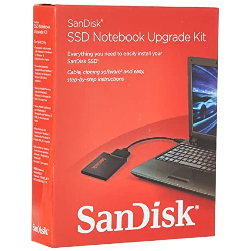Offerta a tempo: SanDisk Notebook Upgrade Kit,SDSSD-UPG-G25, Black - 0% da 14.99 € a 14.99 €
