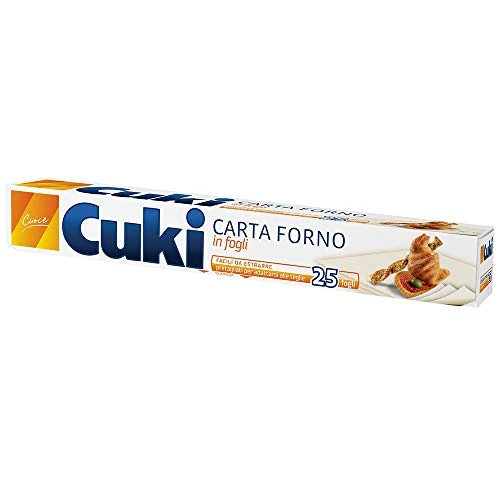 Offerta a tempo: Cuki Carta Forno in fogli 33 x 38 cm - 25 fogli - 1 confezione - 14% da 1.87 € a 1.61 €