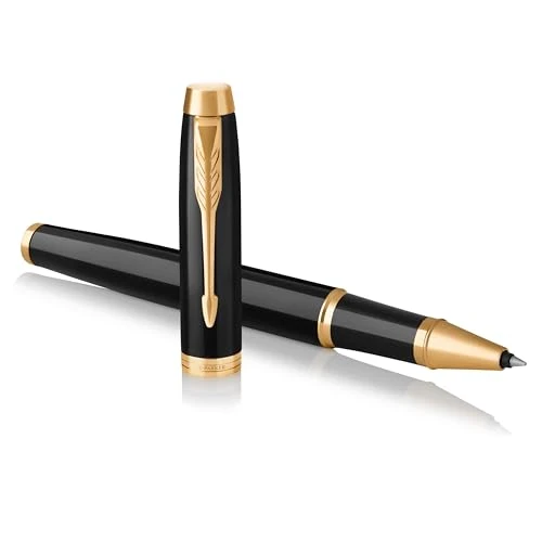 Limited offer: Parker IM Rollerball Pen | Black Lacquer with Gold Trim | Fine Point Black Ink | Gift Box from 32.26 EUR to 21.29 EUR (save 34%)