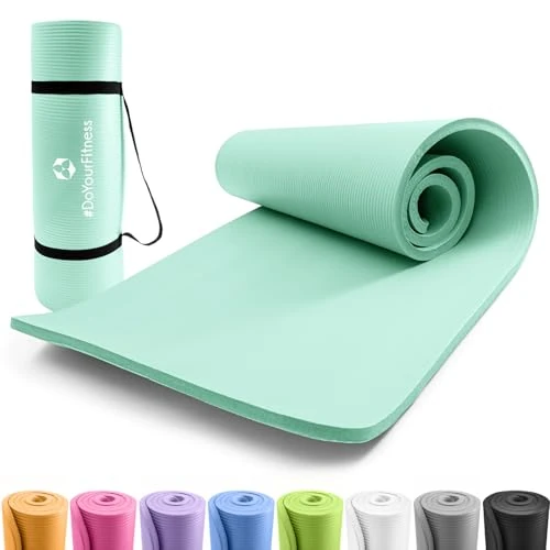 Offerta a tempo: #DoYourFitness Tappetino yoga antiscivolo | Per principianti e utenti avanzati | Spessore 2,0 cm | 183cm x 61cm [turchese] - 36% da 38.99 € a 24.99 €