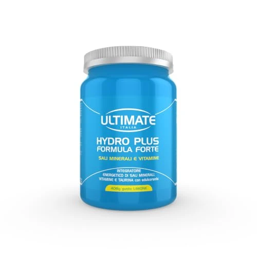 Offerta a tempo: Ultimate Italia - Hydro Plus - 408g - gusto limone - integratore idrosalino a base di magnesio e potassio ad assorbimento rapido, arricchito con vitamine e taurina - 43% da 10.80 € a 6.21 €
