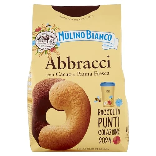 Offerta a tempo: Mulino Bianco - Biscotti Frollini Abbracci con Cacao e Panna Fresca - 350Gr. — 50% da 3,09 € a 1,56 €