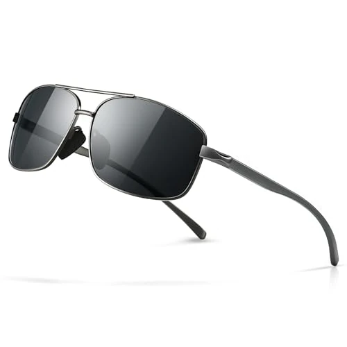 Limitiertes Angebot: SUNGAIT Ultraleichte Rechteckig Sonnenbrille Herren Polarisierte UV400-Schutz CAT 3 SGT458 QKHUK von 20.99 EUR auf 20.99 EUR (Spare 0%)