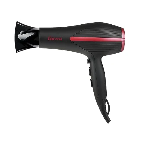 Girmi PH20 2000 W Black, Red Hair Dryer – Hairdryer (Black, Red, AC, Monotone, CE, 50/60 Hz, Box)