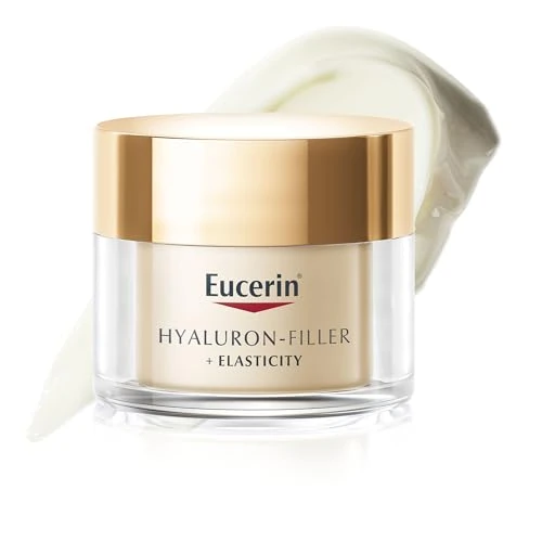 Offerta a tempo: Eucerin Hyaluron-Filler + Elasticity Crema Giorno SPF 15 50 ml, Crema viso antimacchie e antirughe, Formula con Acido Ialuronico elasticizzante e Thiamidol per tutti i tipi di pelle - 24% da 25.98 € a 19.64 €