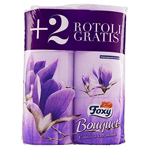 Foxy Igienica Bouquet - Confezione da 6 Rotoli