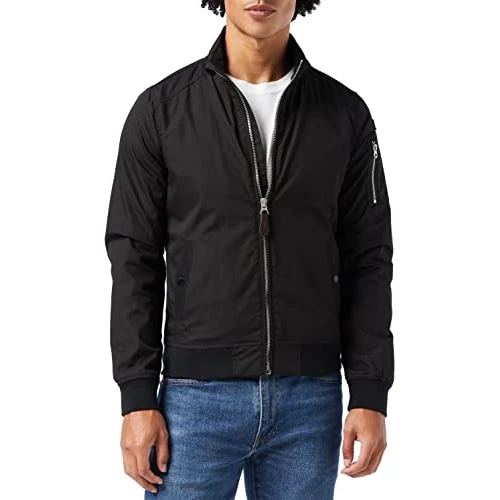 Schott NYC Kenny, Chaqueta para Hombre, Negro (Black Black), XXL