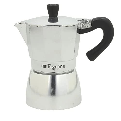 Tognana Mirror Coffee maker Moka 3 cups, aluminum grey