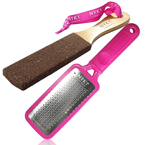 Limitiertes Angebot: NYK1 Pink MEGAFILE Fußfeile Pediküre Reibe DIE ORIGINAL plus NYK1 GEBOGEN SMOOTHIE Foot Grind Limited Edition Combo Super Sharp Extra große Micro Blades Hornhautreibe - entfernen Raue Haut in Sekunden von 23.95 EUR auf 20.34 EUR (Spare 15%)