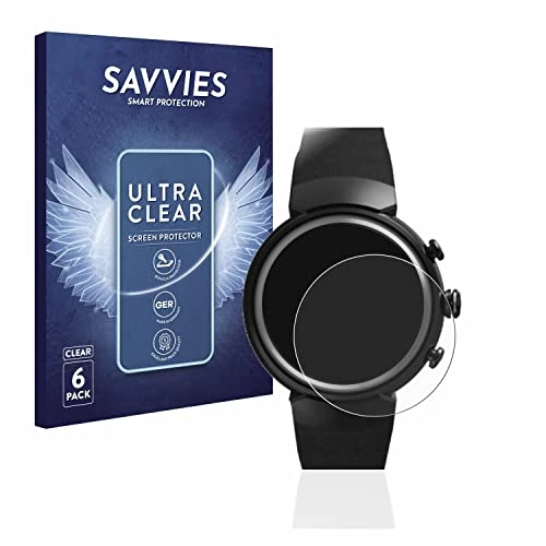 Beperkte aanbieding: Savvies 6 Stuks Schermbeschermer voor ASUS ZenWatch 3 1.39" Screen Protector Ultra Transparant van 3.99 EUR naar 3.99 EUR (besparing 0%)