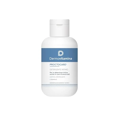 Offerta a tempo: Dermovitamina Proctocare Detergente Intimo - Igiene Intima anche in caso di Emorroidi - Sapone Intimo Lenitivo e Rinfrescante - Con Vitamina E e Proteine d'Avena - Deterge con Delicatezza - 150ml - 0% da 5.85 € a 5.85 €
