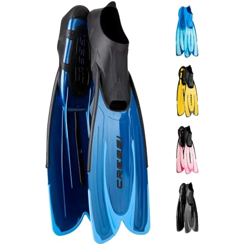 Zeitlich begrenztes Angebot: Cressi Agua Fins Schwimmflossen - Verstellbares Fußteil zum Tauchen - Ergonomische Kurzflossen Erwachsene & Kinder - Langlebiges Fin-Material - Blau - 35/36 von 34.99 € auf 33.00 € (6% Rabatt)
