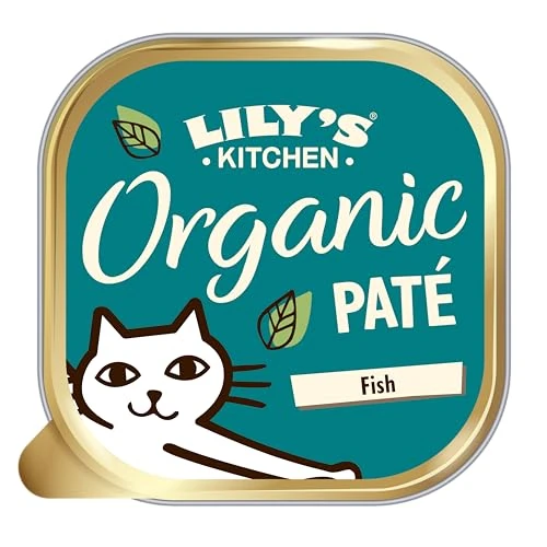 Limited-time offer: Lily's Kitchen Complete and Balanced Wet Cat Food – Organic Fish Paté. 19 x 85g. Grain-free recipe with Natural Ingredients. Adult Cat Food from 26.60 GBP to 22.80 GBP (save 14%)