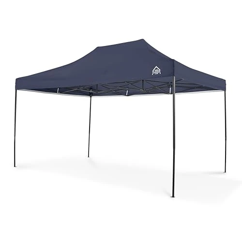 All Seasons Gazebos | 3x4.5m Pop Up Gazebo con 4 pareti laterali spesse e pacchetto accessori | Resistente, completamente impermeabile, di qualità superiore (Blue Navy)