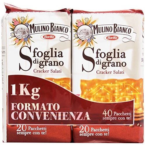 Oferta limitada: Mulino Bianco Cracker Salati, Sfoglia di Grano - 1 Kg de 12.78 EUR a 12.78 EUR (ahorro 0%)