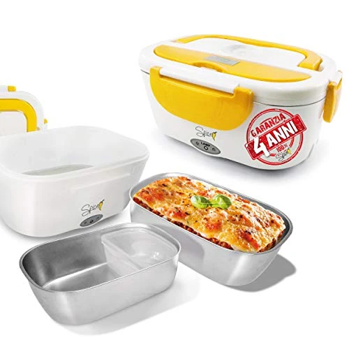 Spice - Amarillo stainless - electric food warming dish with sealing closure. Vaschetta acciao Inox 1,5 L + 4 Anni Garanzia